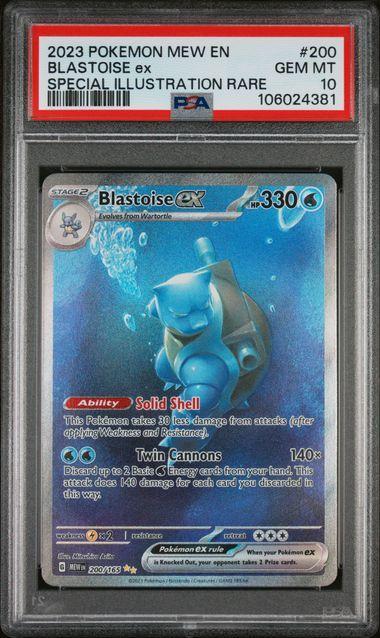 2023 Pokemon 151 Blastoise ex 200 PSA 10