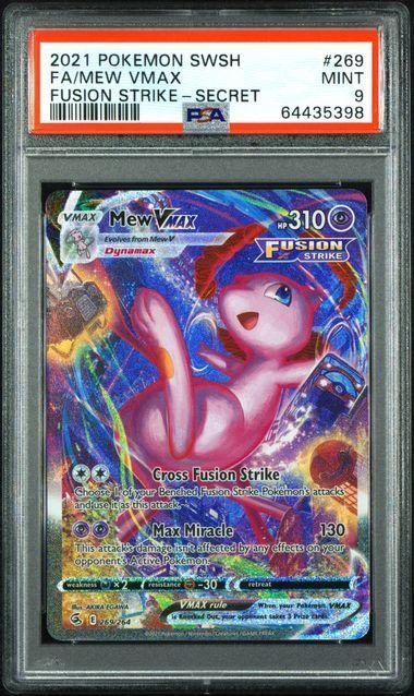 2021 Pokemon Fusion Strike Mew Vmax 269 PSA 9
