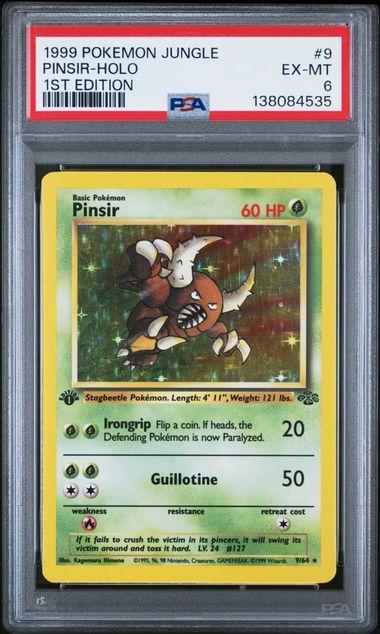 1999 Pokemon Pinsir Holo 9 1st Edition #9 PSA 6