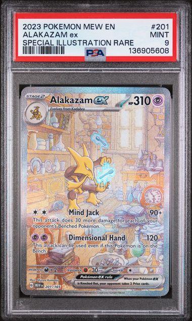 2023 Pokemon 151 Alakazam ex 201 PSA 9