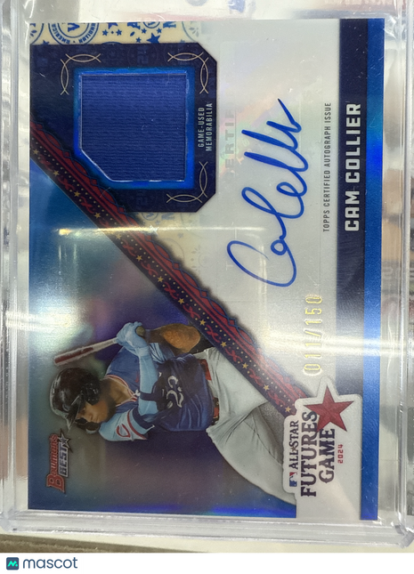2024 Bowman Best Cam Collier Patch Auto /150 Blue