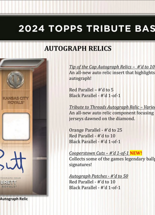 2024 Topps Tribute Baseball Hobby Box