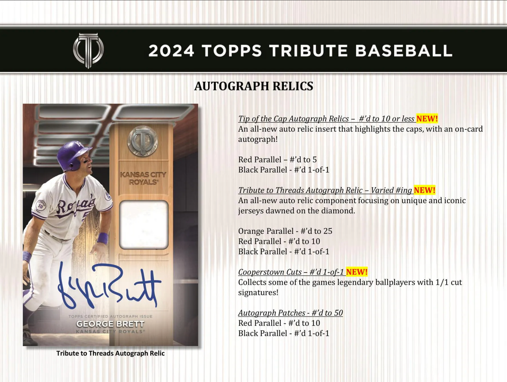 2024 Topps Tribute Baseball Hobby Box