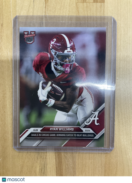2024 Topps Now Ryan Williams Rookie Alabama