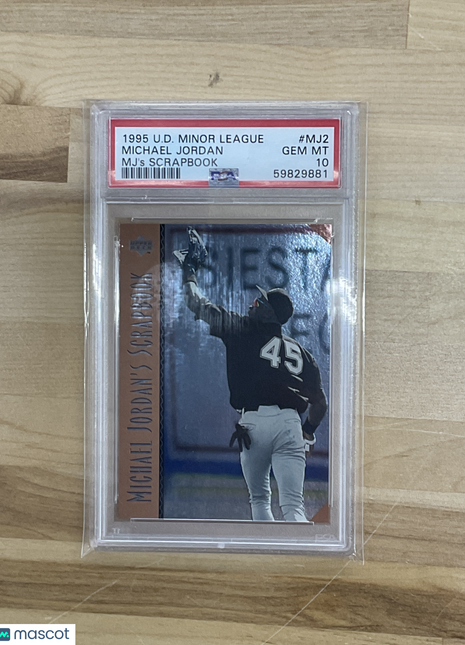 1995 Upper Deck Minor League Mj's Scrapbook Michael Jordan #MJ2 PSA 10