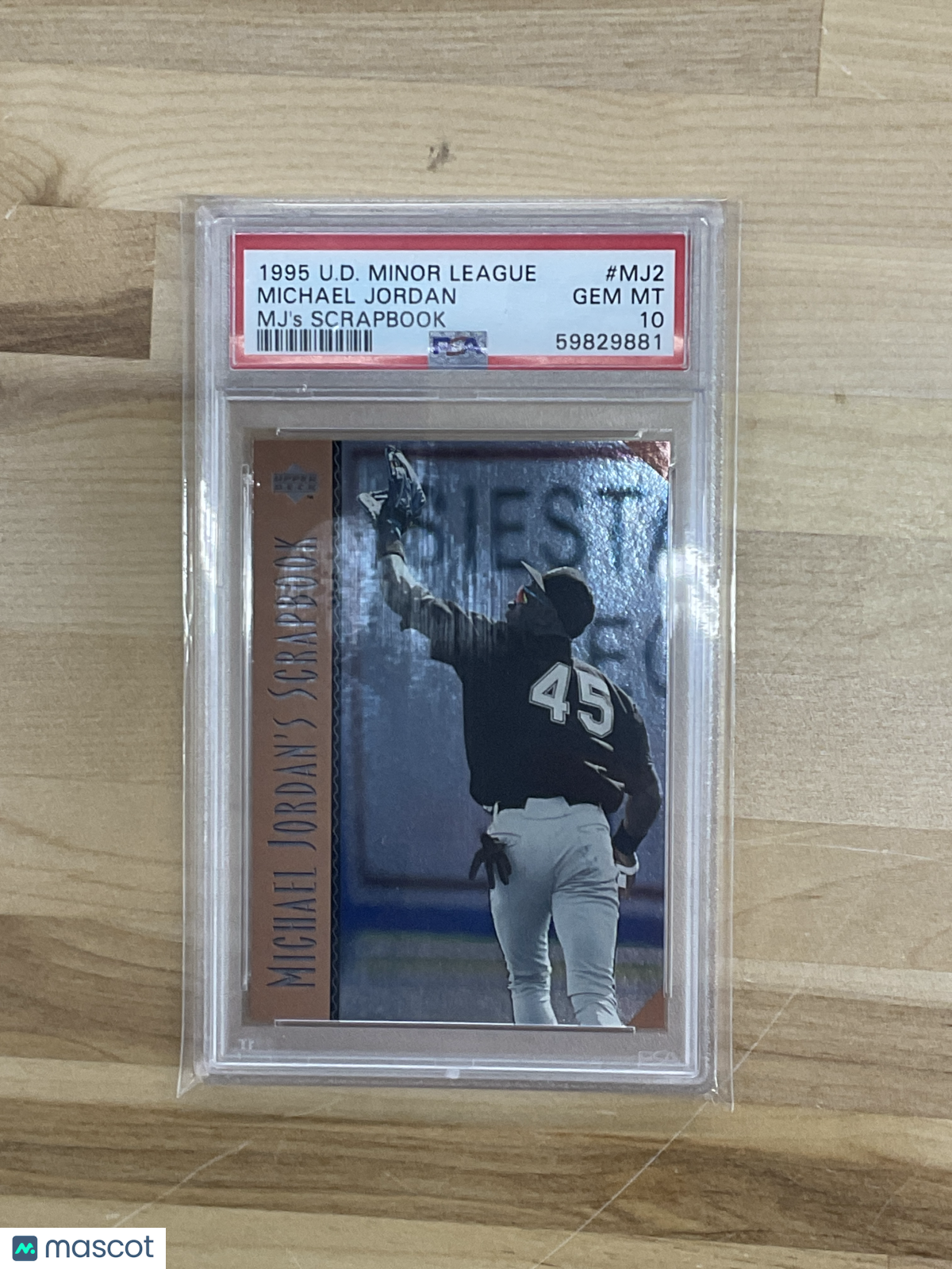 1995 Upper Deck Minor League Mj's Scrapbook Michael Jordan #MJ2 PSA 10