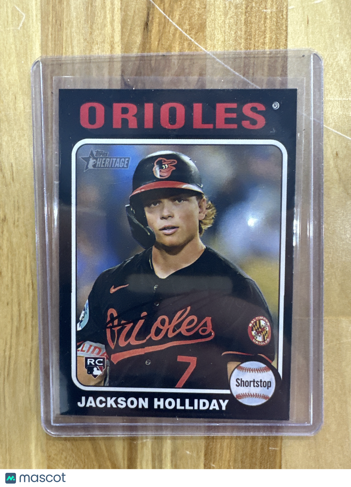 2024 Topps Heritage Jackson Holliday Black Border Rookie #692