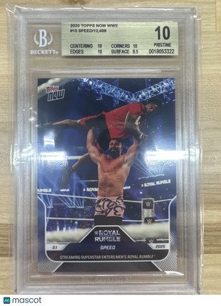 2025 Topps Now WWE #15 Speed BGS 10