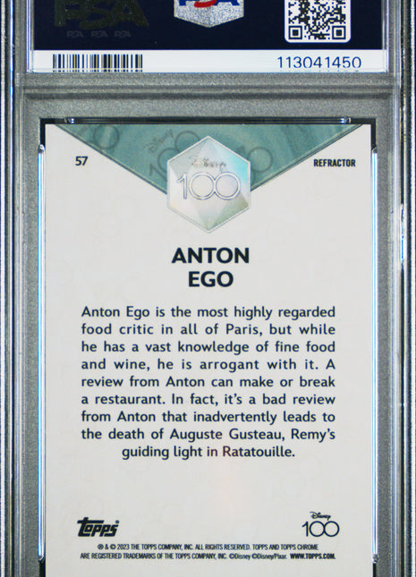 2023 Topps Chrome Disney100 Anton Ego #57 PSA 9