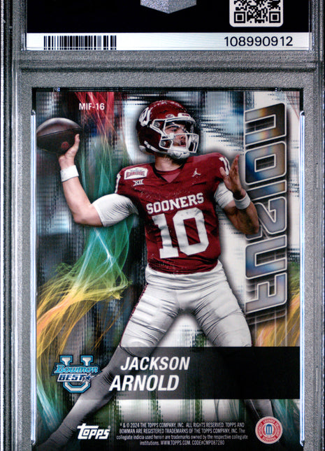2024 Bowman Best University Mirror Image Fusion Allar Arnold #MIF16 PSA 9