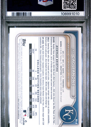 2024 Bowman Draft Jac Caglianone #BD8 PSA 9
