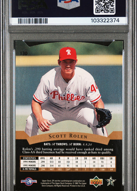 1995 SP Top Prospects Scott Rolen #130 PSA A