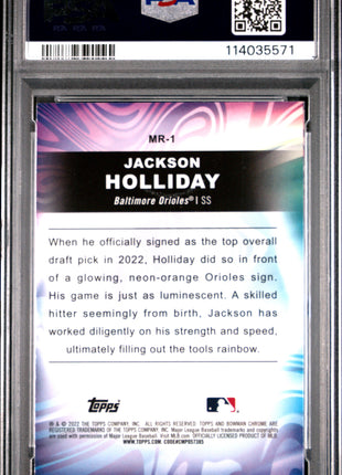 2022 Bowman Draft Mood Ring Jackson Holliday #MR1 PSA 7