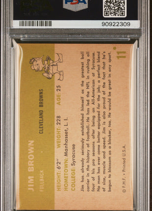 1961 Fleer Jim Brown #11 PSA 4