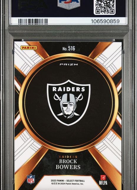 2023 Panini Select Brock Bowers #516 PSA 9