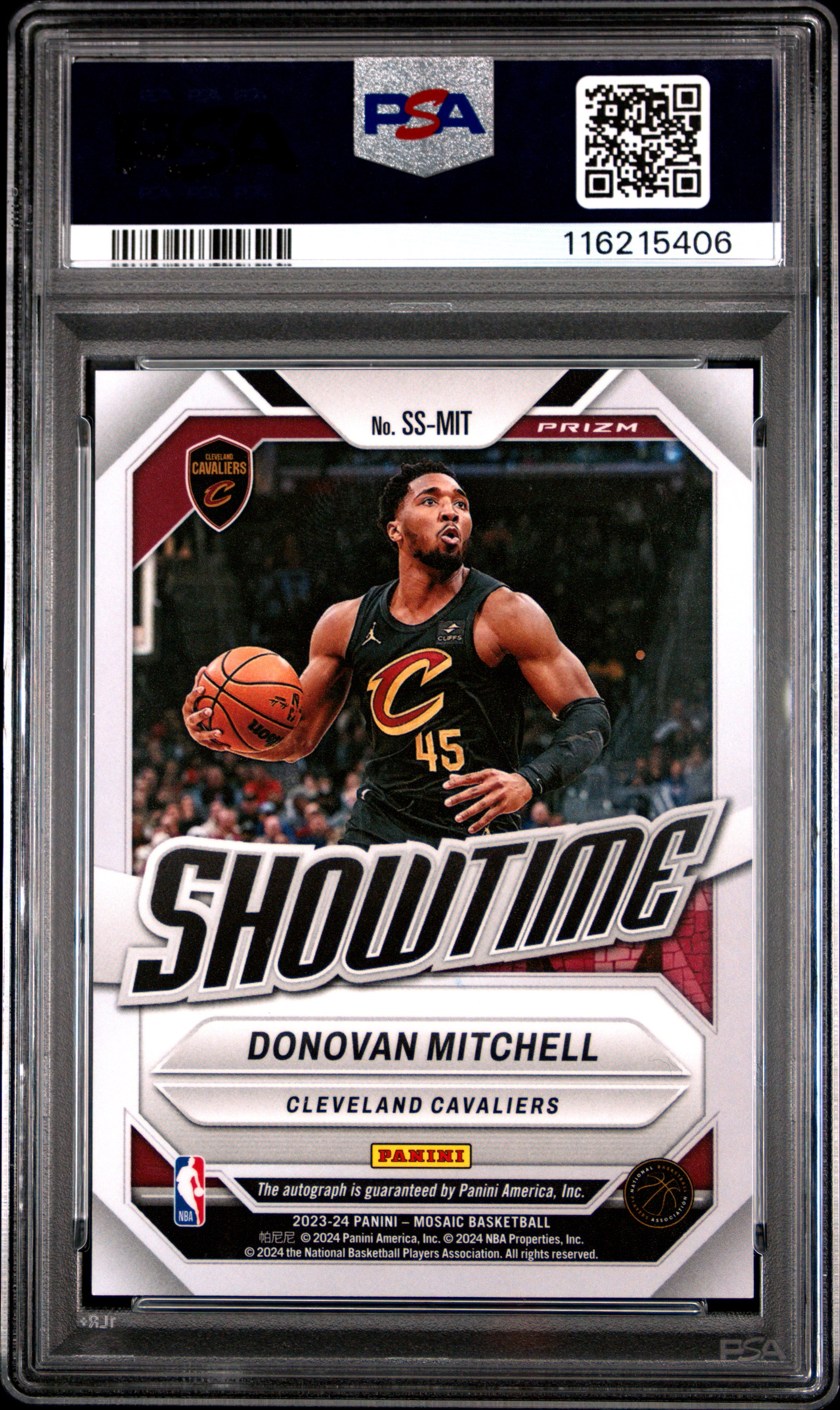 2023 Panini Mosaic Showtime Signatures Mosaic Donovan Mitchell #SSMIT PSA 10
