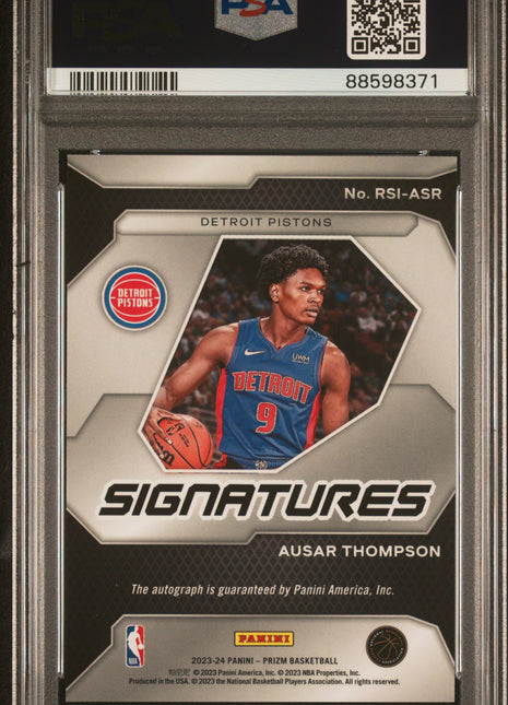 2023 Panini Prizm Rookie Signatures Ausar Thompson #RSIASR PSA 10