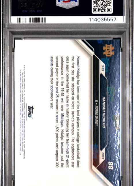 2024-25 Bowman U Now Hannah Hidalgo #99 PSA 10