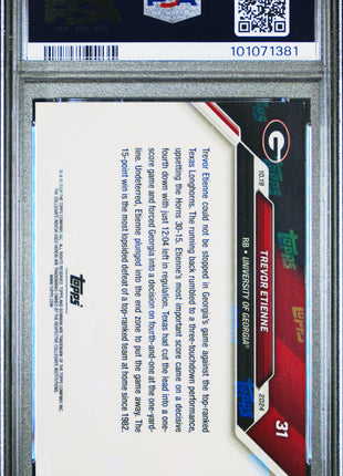 2024 Bowman U Now Trevor Etienne Blue #31 PSA 9