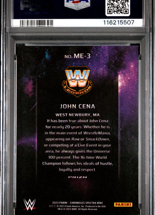 2023 Panini Chronicles WWE Main Event John Cena #ME3 PSA 9
