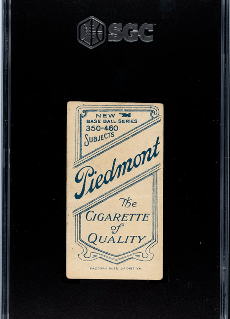1911 Piedmont Cigarettes (T206) Rube Manning Pitching SGC 1.5