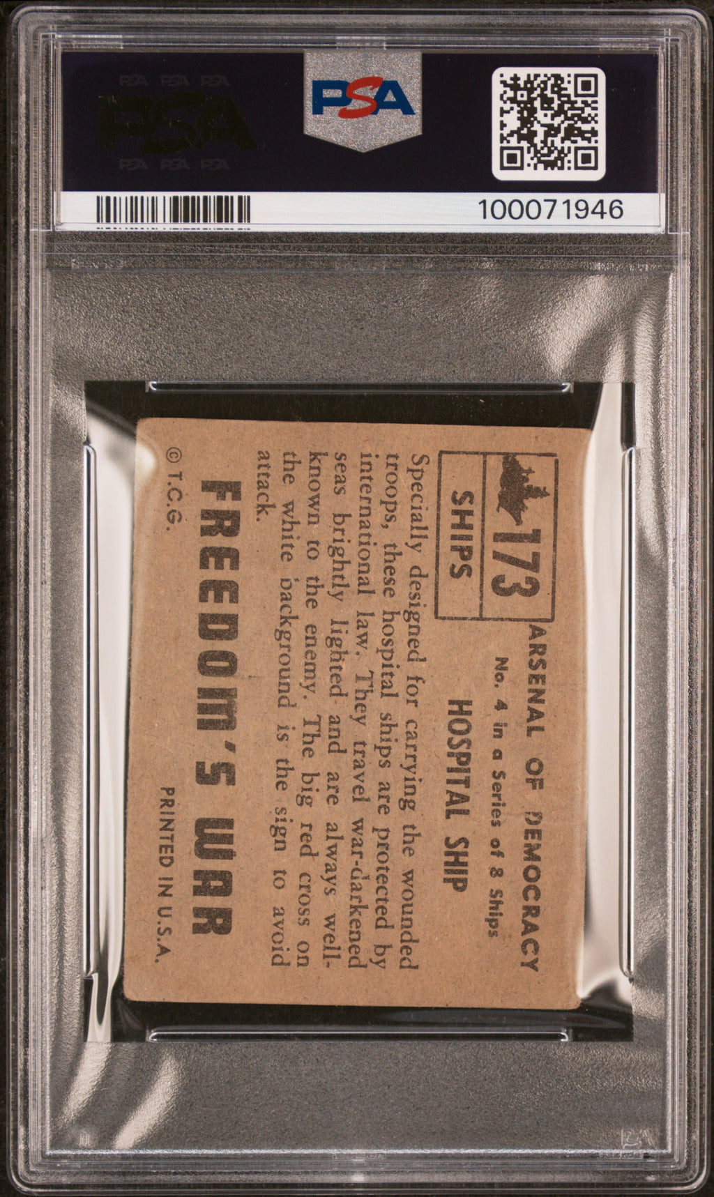 1950 Freedom's War Hospital Ship PSA 1
