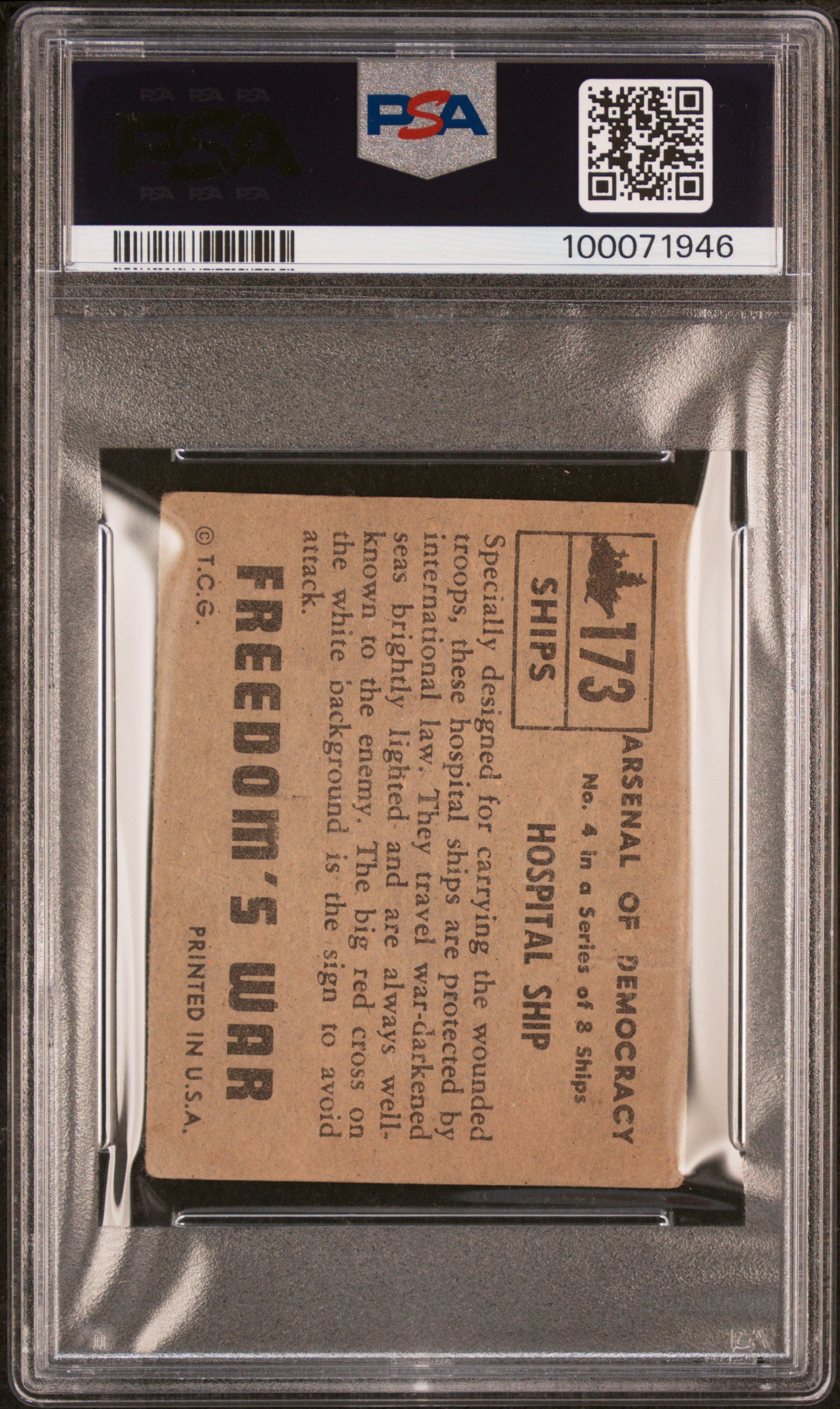 1950 Freedom's War Hospital Ship PSA 1