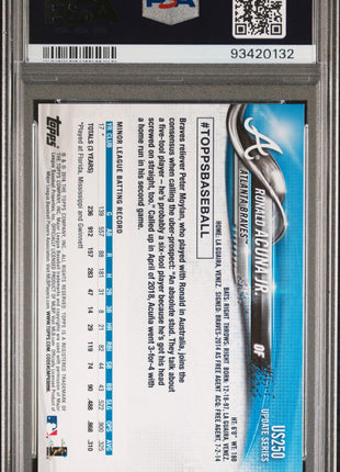 2018 Topps Update Ronald Acuna JR. #US250 PSA 9