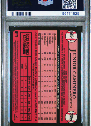 2024 Topps Chrome 1989 Topps Baseball Junior Caminero #15 PSA 9