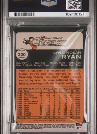 2002 Topps Archives Nolan Ryan Best Year Patch PSA 7 2002 Topps Archives Reserve Best Year Reserve Relics Nolan Ryan #TRRNR PSA 7