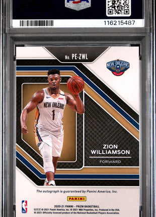 2020 Panini Prizm Penmanship Zion Williamson #PEZWL PSA 9