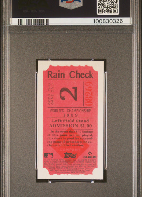 2024 Topps 206 Juan Soto 1909 Ticket Stub PSA 10 2024 Topps 206 Juan Soto 1909 Ticket Stub PSA 10