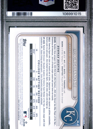 2024 Bowman Draft Jac Caglianone #BD8 PSA 9