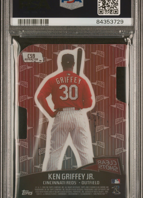 2000 Stadium Club Chrome Clear Shots Ken Griffey JR. Refractor #CS9 PSA 10