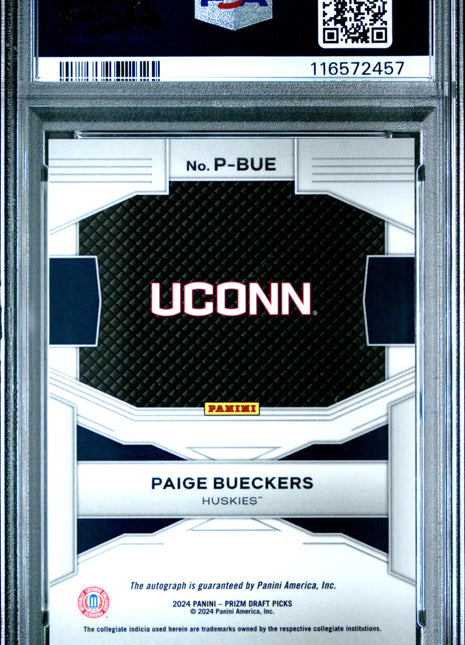 2024 Panini Prizm Draft Picks Penmanship Paige Bueckers #PBUE PSA 10