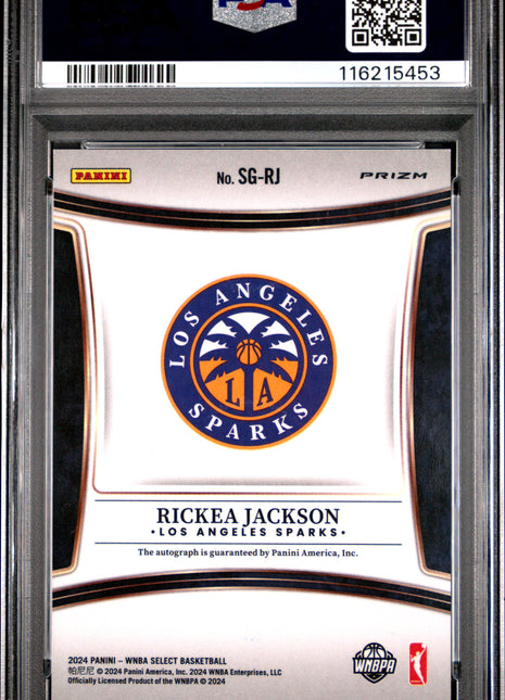 2024 Panini Select WNBA Signatures Rickea Jackson #SGRJ PSA 9