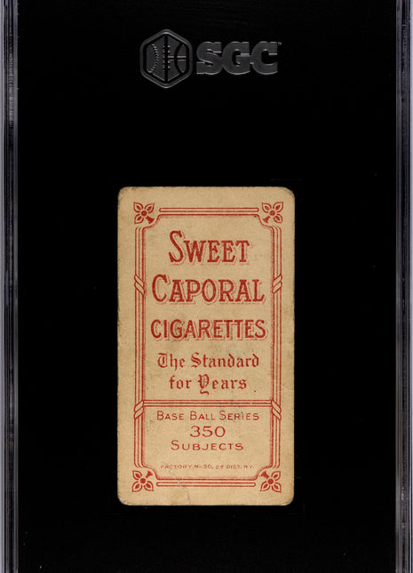 1910 Sweet Caporal (T206) Lefty Leifield Batting SGC 1