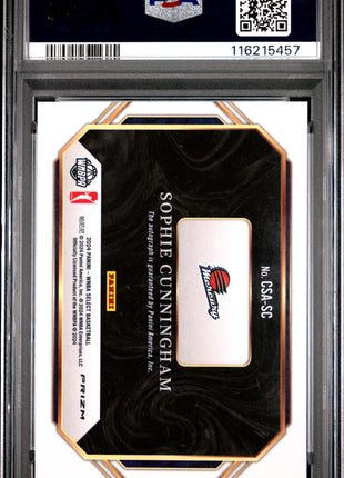 2024 Panini Select WNBA Courtside Action Signatures Sophie Cunningham #CSASC PSA 9