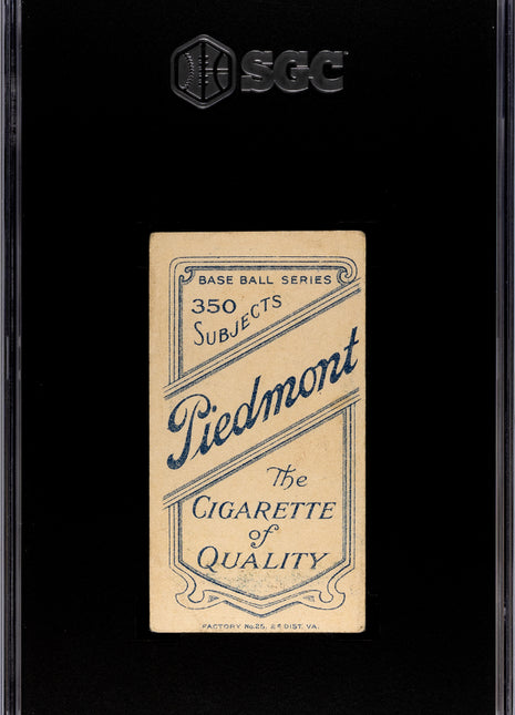 1910 Piedmont Cigarettes (T206) Bugs Raymond SGC 3