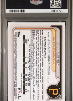 2024 Bowman Mega Box Chrome Prospects Paul Skenes #125 PSA 9