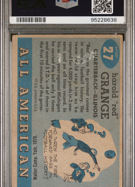 1955 Topps All-Amer. Red Grange #27 PSA 1.5