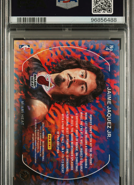 2023 Panini Recon Rookie Portraits Jaime Jaquez JR. Effect /25 #4 PSA 9