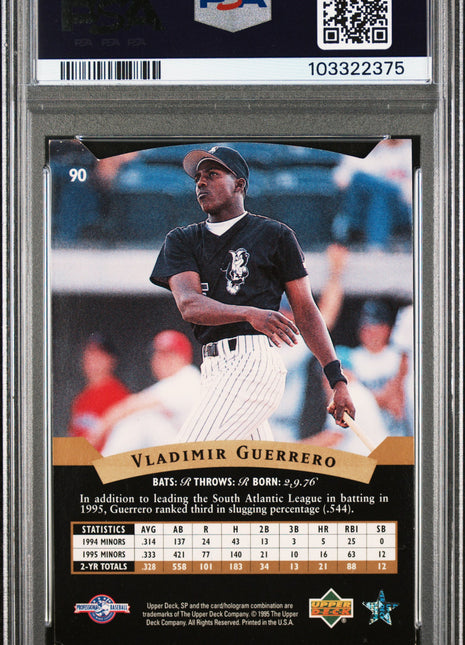 1995 SP Top Prospects Vladimir Guerrero #90 PSA A