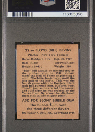 1948 Bowman Floyd Bevins #22 PSA 4