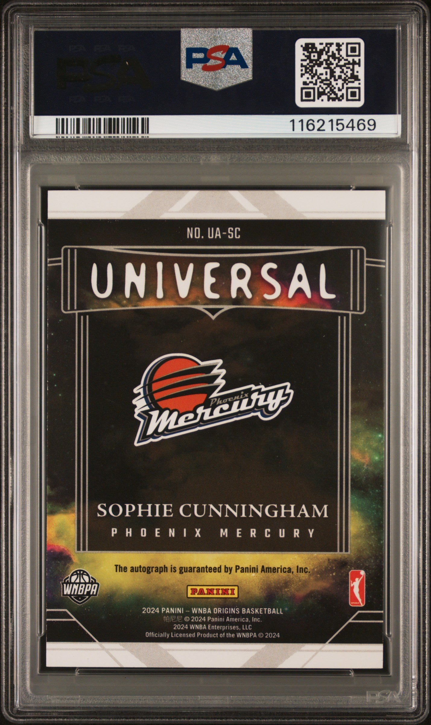 2024 Panini Origins WNBA Universal Autographs Sophie Cunningham #UASC PSA 9