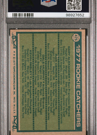1977 Topps Rookie Catchers Rookie Catchers #476 PSA A