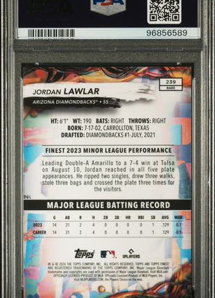 2024 Topps Finest Jordan Lawlar #239 PSA 10