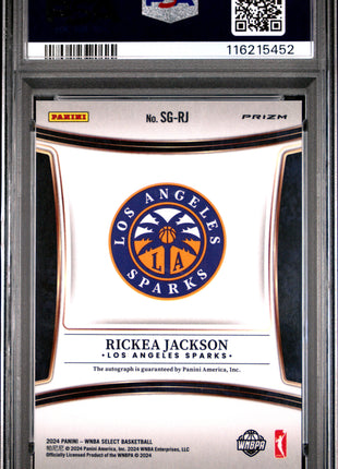 2024 Panini Select WNBA Signatures Rickea Jackson #SGRJ PSA 10