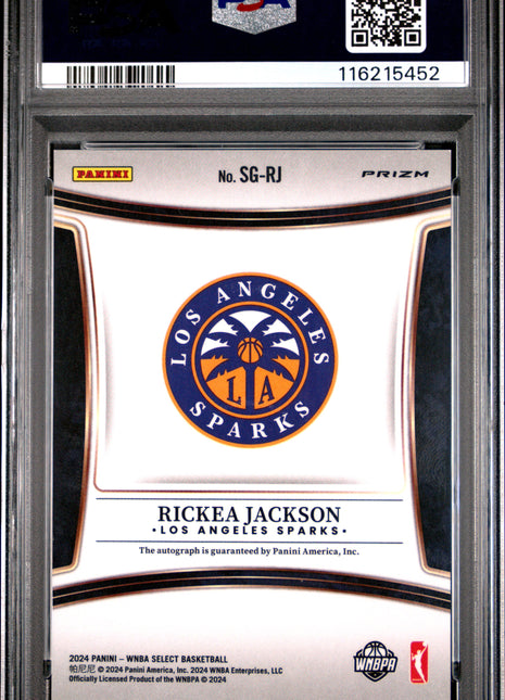 2024 Panini Select WNBA Signatures Rickea Jackson #SGRJ PSA 10