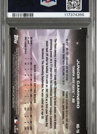 2024 Topps Hidden Gems Junior Caminero #HG16 PSA 10